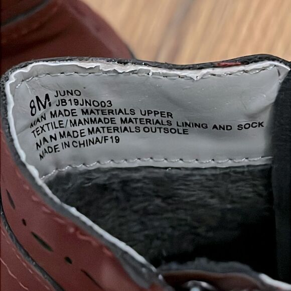 NWT JBU Juno Maroon Ankle Boots with Black Soles size 8 - Picture 7 of 8